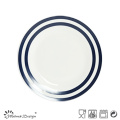 Prato de jantar de porcelana de 26,5 cm com design de estilo Pop Decal